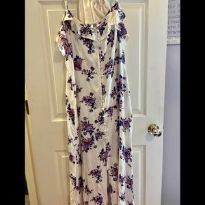 Xhilaration button down maxi dress NWOT Large